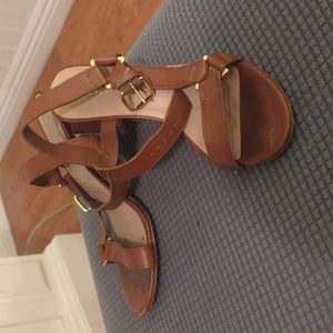 TAN BROWN High Heel Sandals Trina Turk